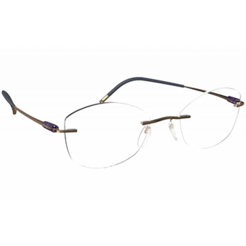 Silhouette Purist Color Groove Demo Rimless 5561 Eyeglasses - view 50